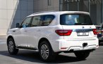 White Nissan Patrol Platinum 2021 for rent in Dubai 2